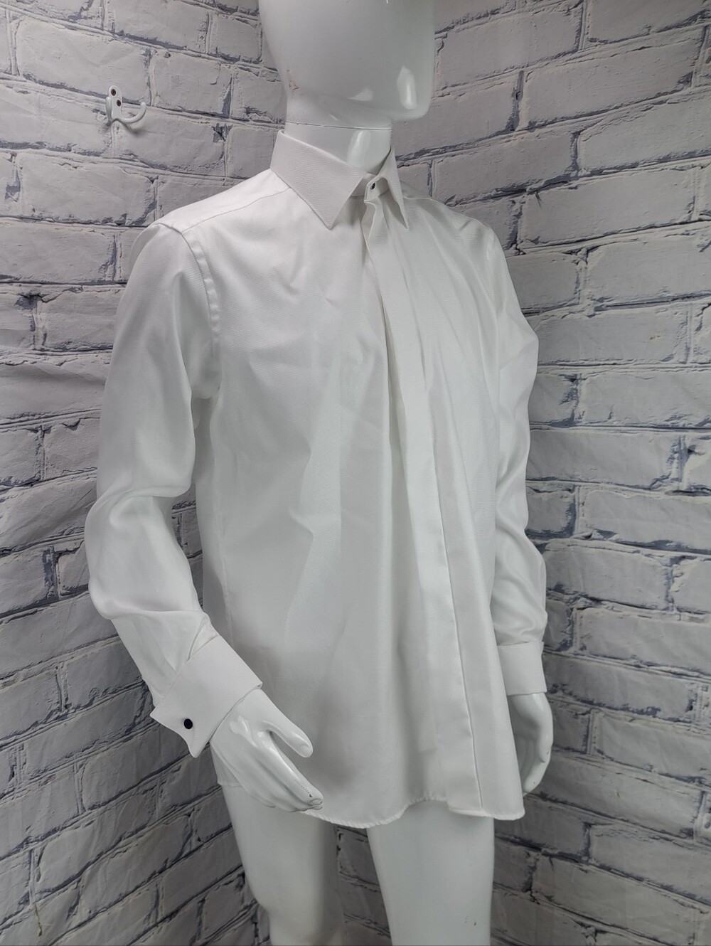 NEW Eton Men's Contemporary Luxury Dress Shirt Pure White Formal Size 42 - 16.5"